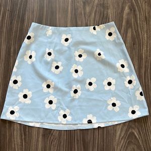 Blue Flower Princess Polly Skirt